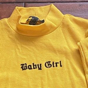Bright Yellow Turtle Neck
